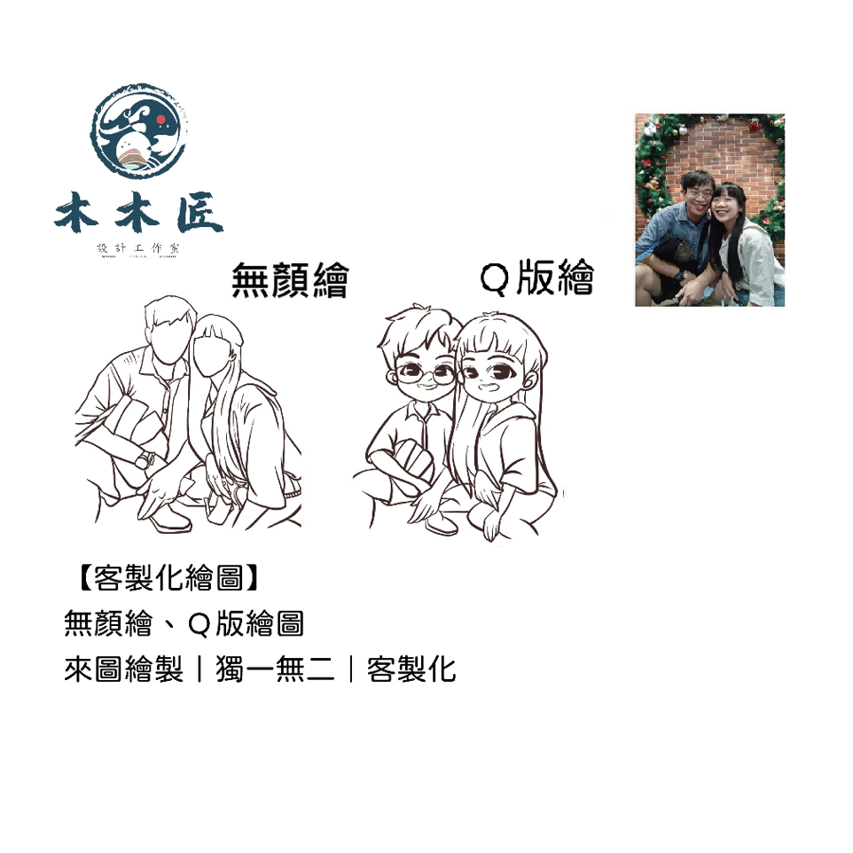 客製化無顏繪、Q版人像繪製