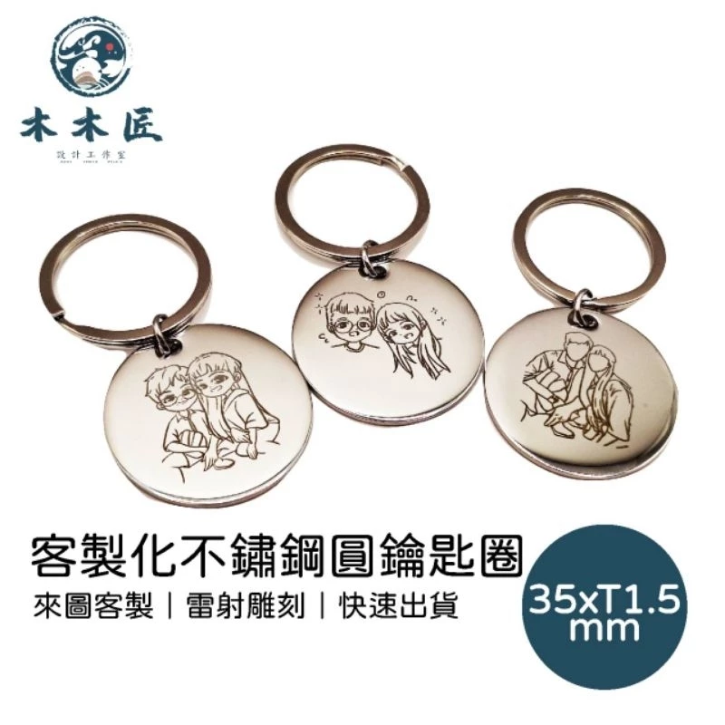 客製化不鏽鋼鑰匙圈 1